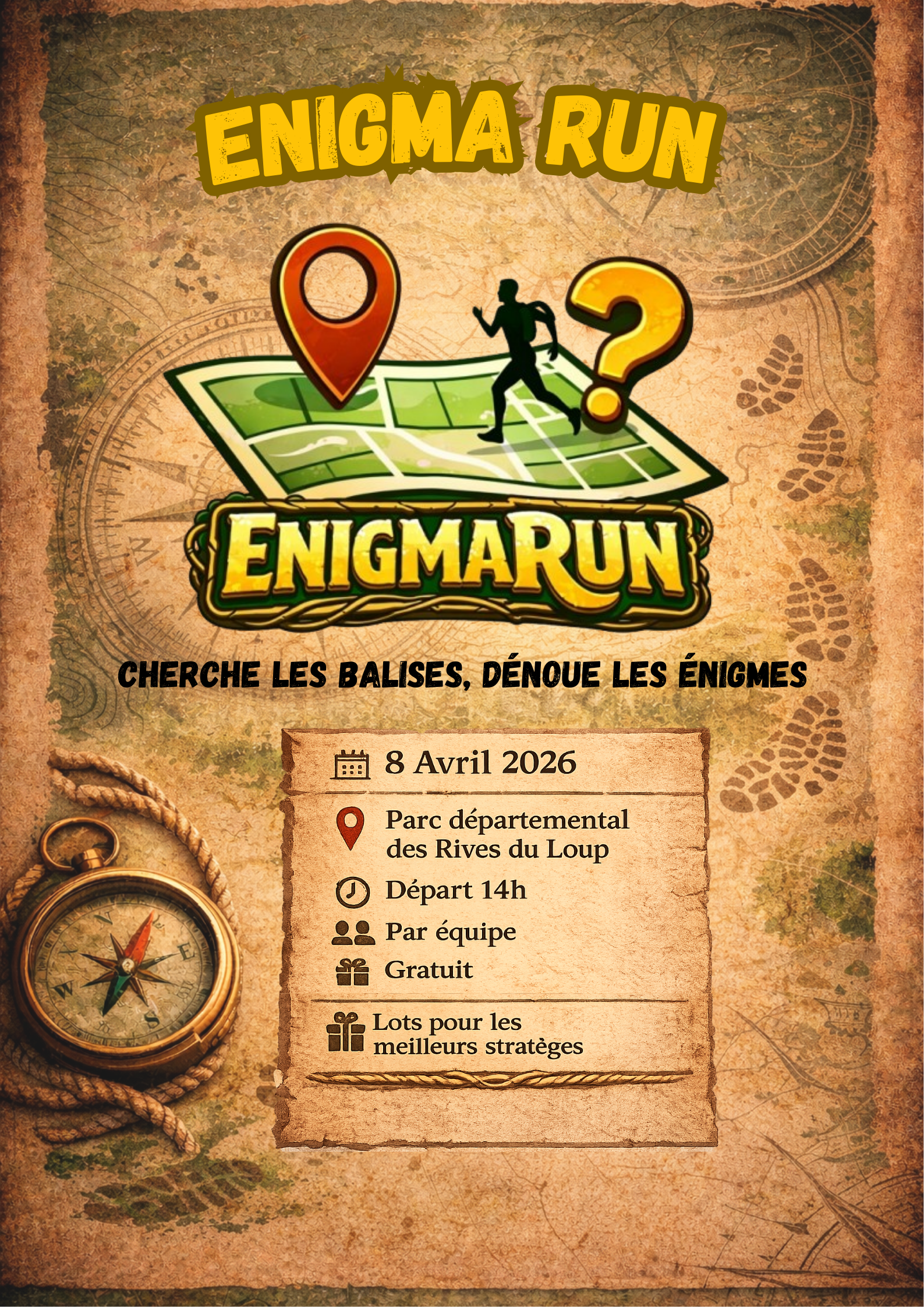 Affiche Enigma Run 2026